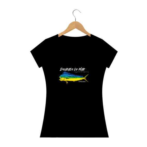 Camiseta Escura Feminina  - Dourado do Mar