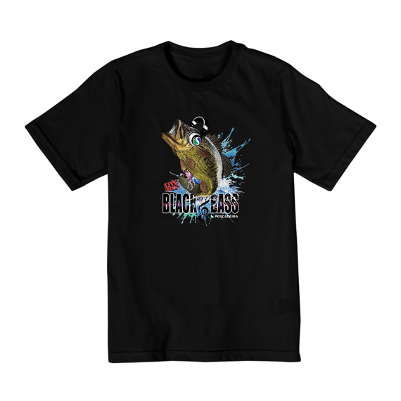 Camiseta Escura Infantil 10 a 14 anos _ Black Bass