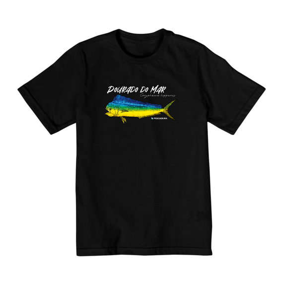 Camiseta Escura Infantil 10 a 14 anos - Dourado do Mar