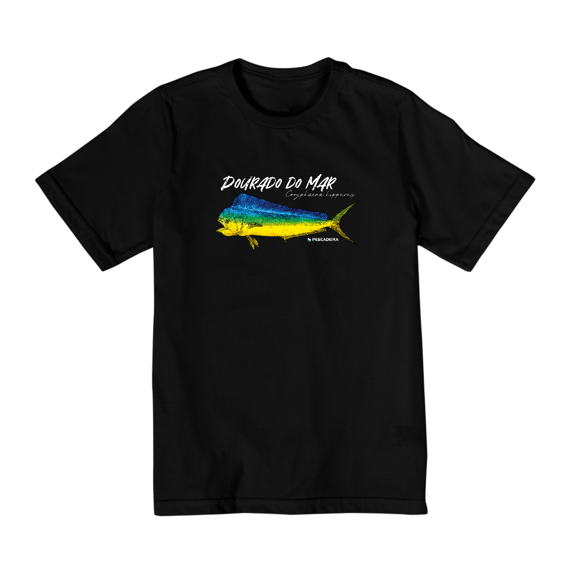 Camiseta Escura Infantil 2 a 8 anos - Dourado do Mar