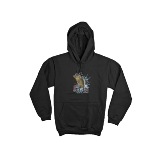 Moletom Preto Canguru Unissex - Black Bass
