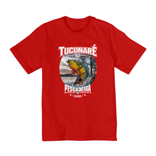 Nome do produto Camiseta Escura Infantil 10 a 14 anos - Tucunaré Açu