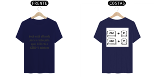 Nome do produto T-Shirt - Ctrl C / Ctrl V