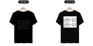 Nome do produto T-Shirt - Ctrl C / Ctrl V