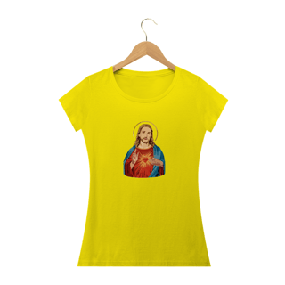 Nome do produto CAMISETA BABY LONG - SAGRADO COR. DE JESUS