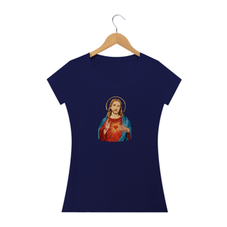 Nome do produto CAMISETA BABY LONG - SAGRADO COR. DE JESUS