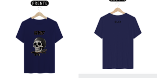 Nome do produto CAMISETA CAVEIRA/SKATE - GLIX