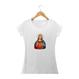 Nome do produto CAMISETA BABY LONG - SAGRADO COR. DE JESUS