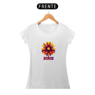 Nome do produto CAMISETA FEM. - FLOR COLORIDA