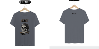 Nome do produto CAMISETA CAVEIRA/SKATE - GLIX