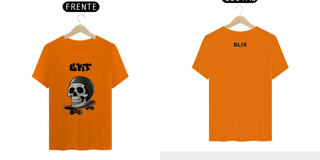 Nome do produto CAMISETA CAVEIRA/SKATE - GLIX