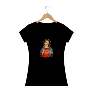 Nome do produto CAMISETA BABY LONG - SAGRADO COR. DE JESUS