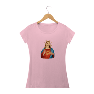 Nome do produto CAMISETA BABY LONG - SAGRADO COR. DE JESUS