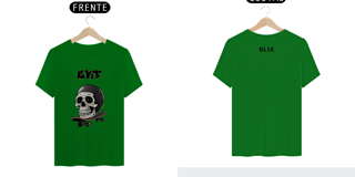 Nome do produto CAMISETA CAVEIRA/SKATE - GLIX