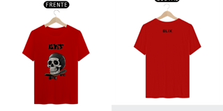 Nome do produto CAMISETA CAVEIRA/SKATE - GLIX