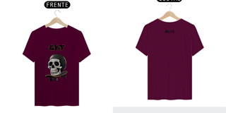 Nome do produto CAMISETA CAVEIRA/SKATE - GLIX