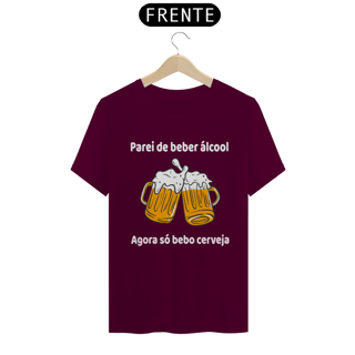 Nome do produto CAMISETA CERVEJA - PAREI DE BEBER