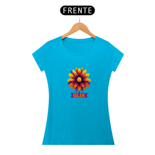 Nome do produto CAMISETA FEM. - FLOR COLORIDA