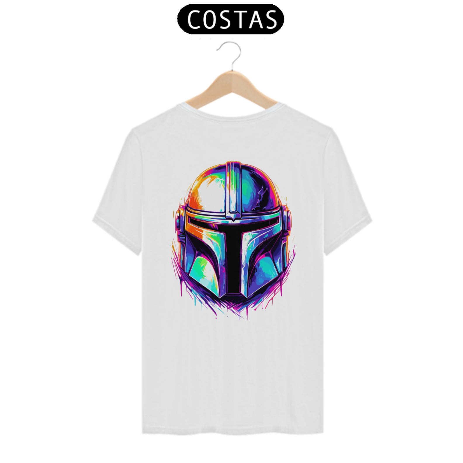 Camiseta Unissex: Mandalorian Helmet