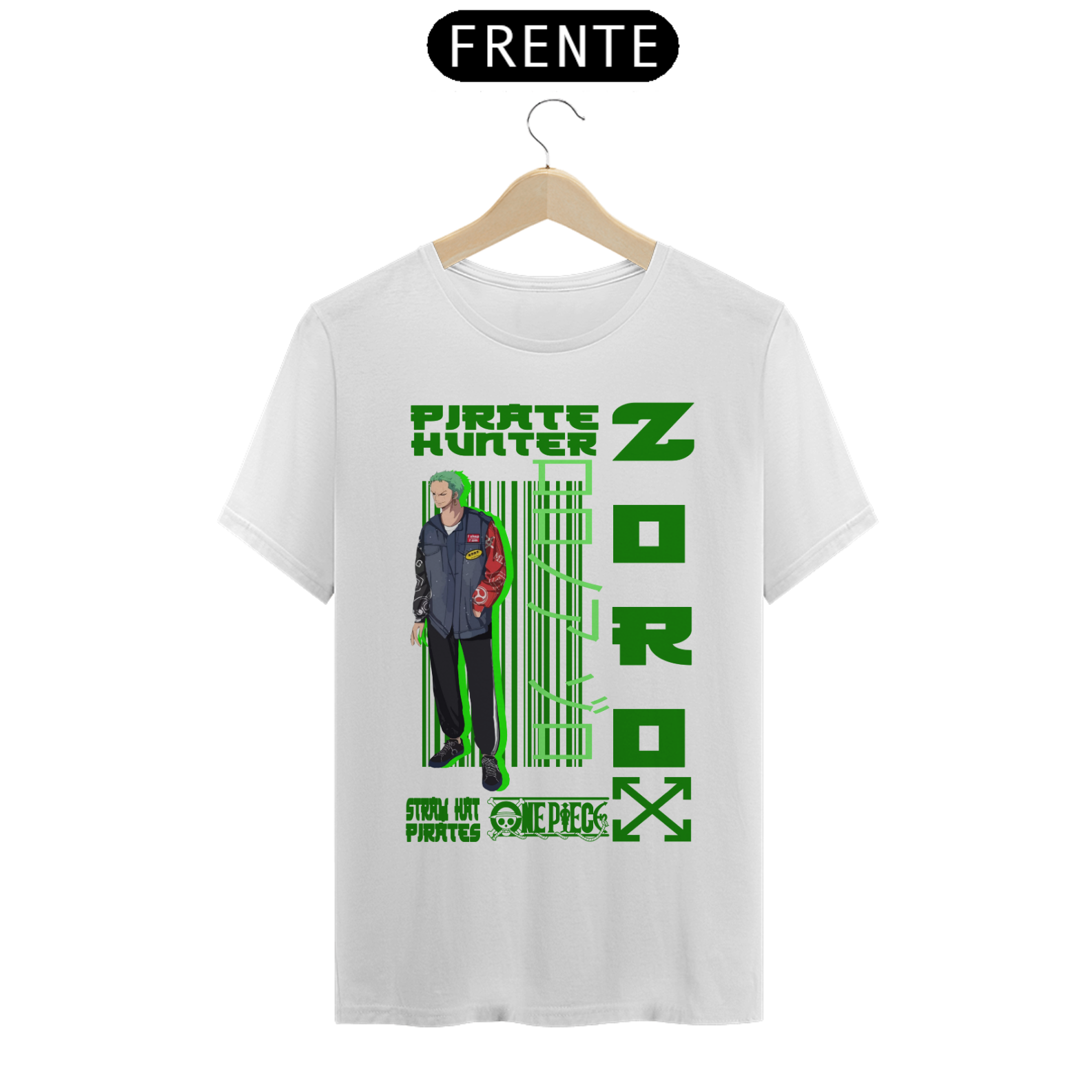 Camiseta Unissex: Zoro Pirate Hunter