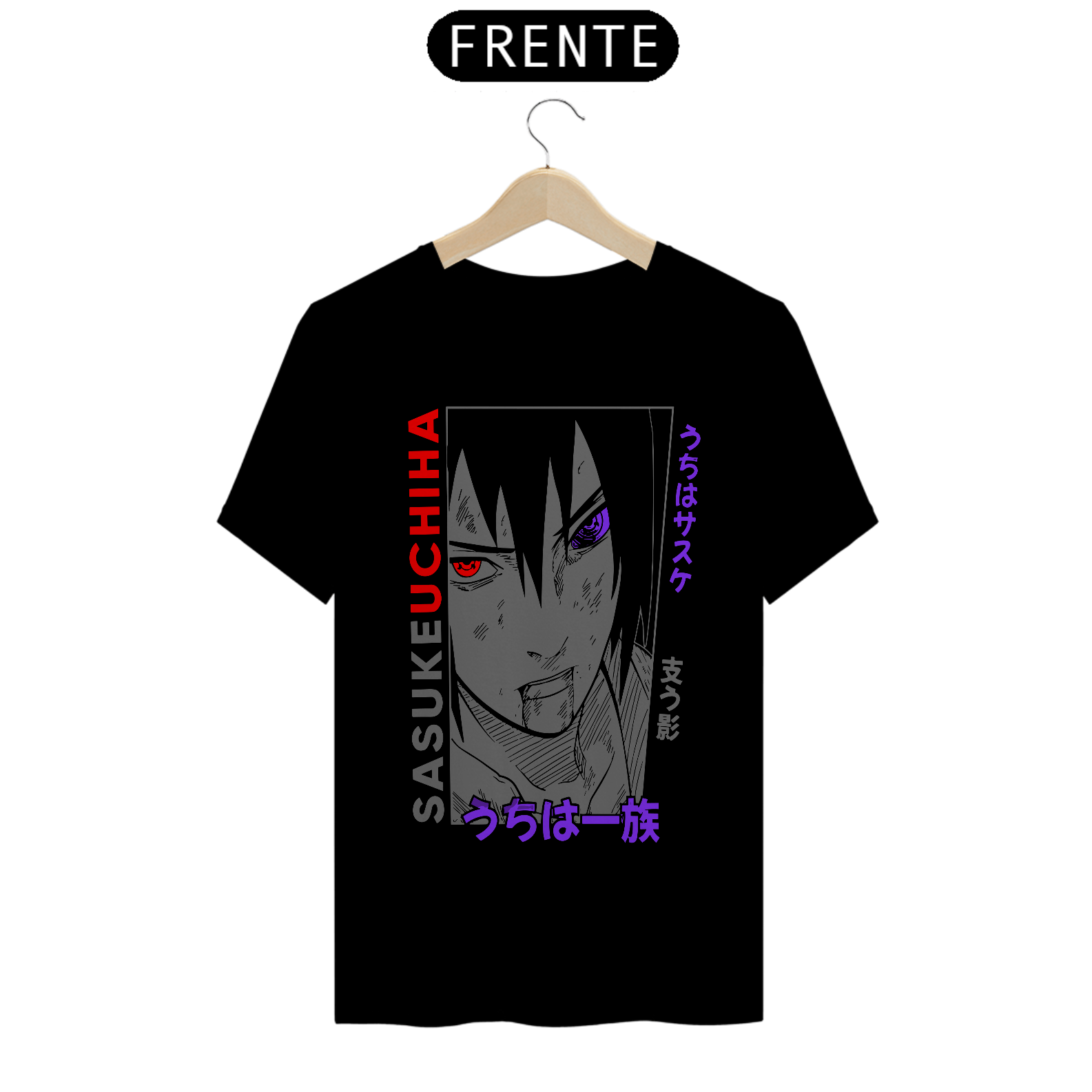 Camiseta Unissex: Sasuke Uchiha