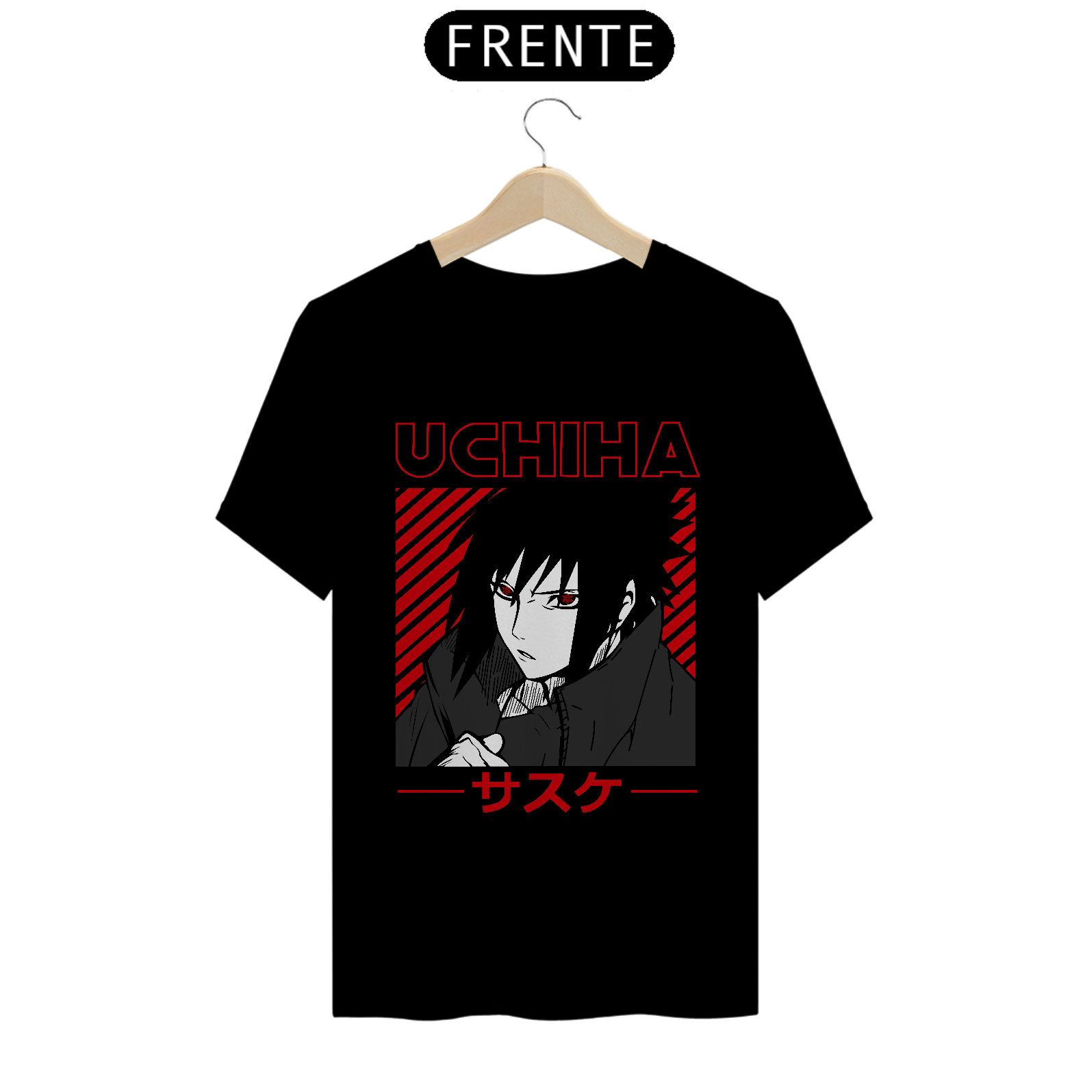 Camiseta Unissex: Uchiha Sasuke