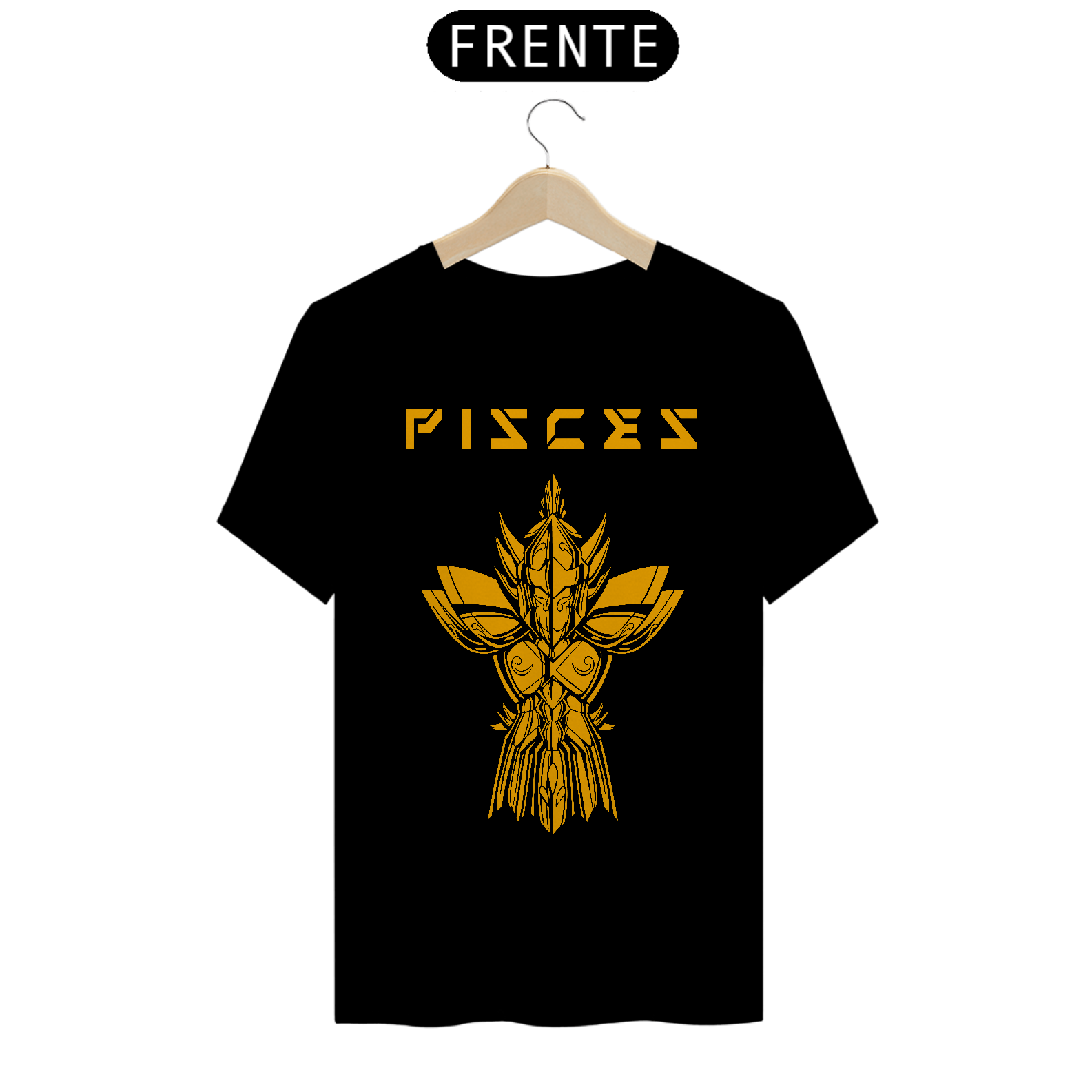 Camiseta Unissex: Pisces Gold Armor