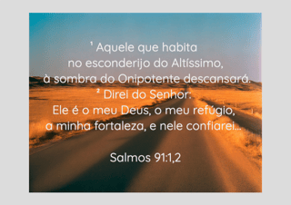 Nome do produto Poster Salmo91 1/2