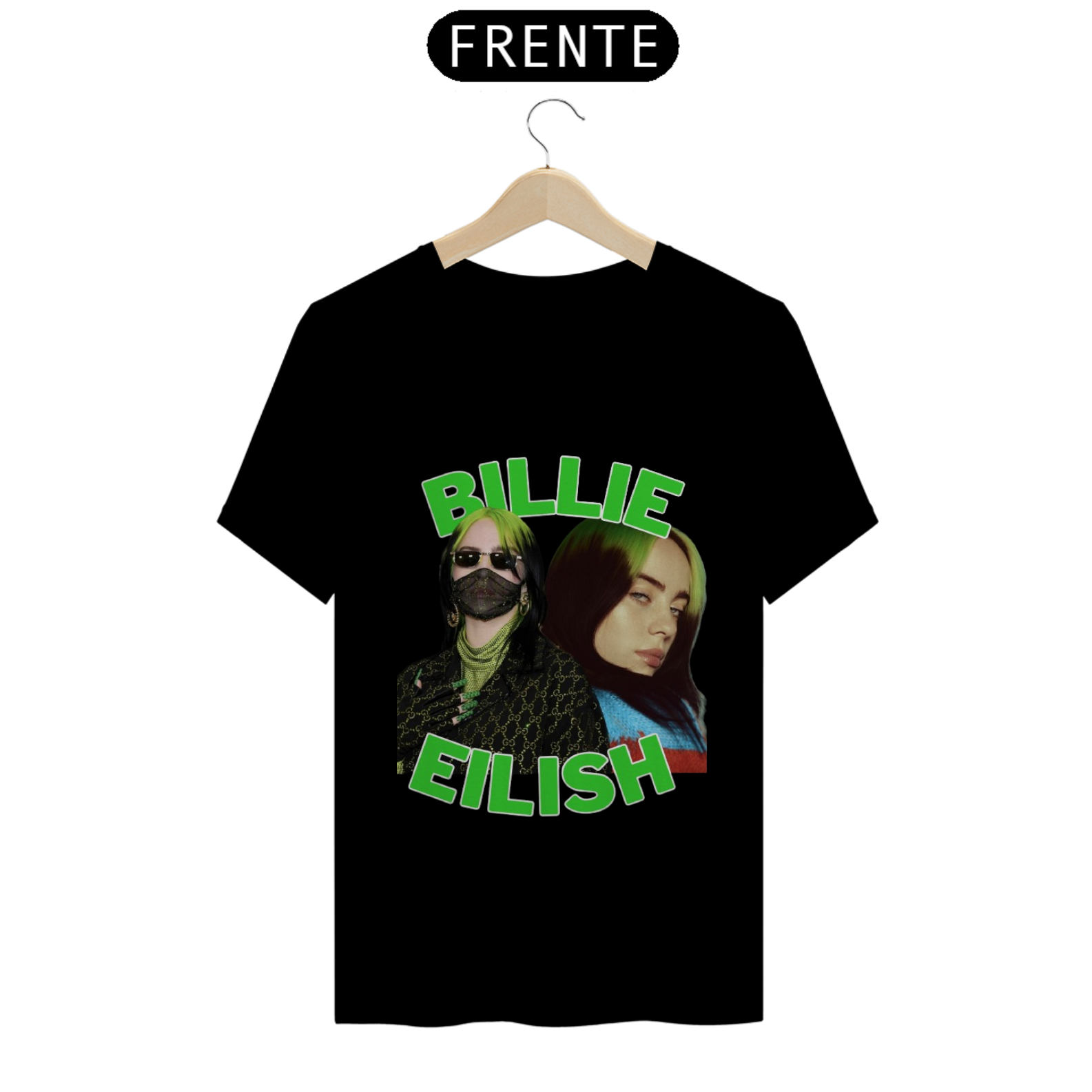 T-shirt Billie Eilish Green