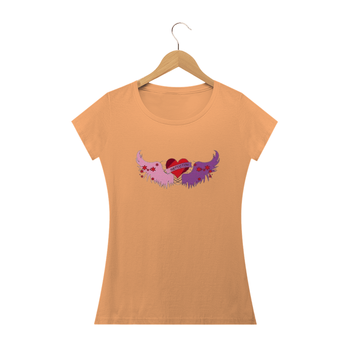 Nome do produto: Camisa BabyLong Heart