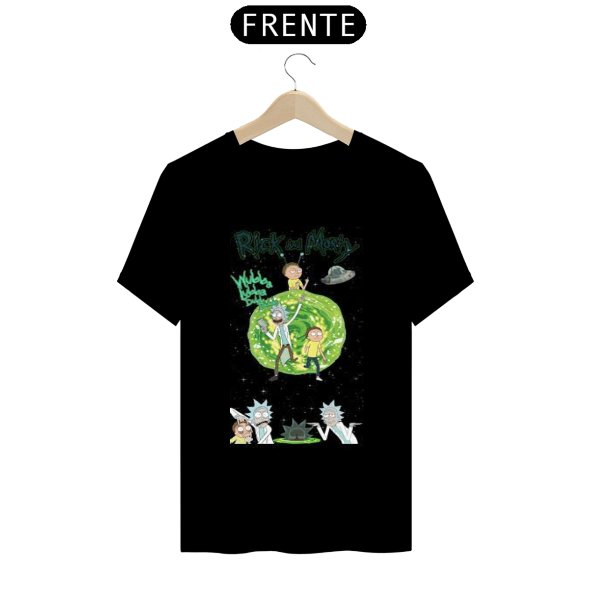 Nome do produto: Camiseta RickAndMorty Black
