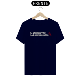 Nome do produto Camiseta Eu sou a voz ela é meu coração