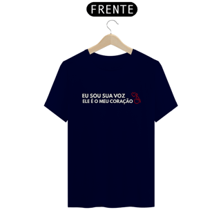 Nome do produto Camiseta Eu sou sua voz ele é o meu coração (cadeirante)