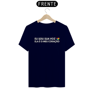 Nome do produto Camiseta Eu sou sua voz ela é meu coração(autista)