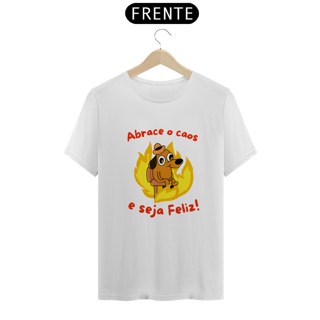 Nome do produto Camiseta Abrace o caos e seja feliz