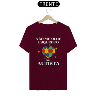 Nome do produto Camiseta Não me olhe esquisito ,sou autista.