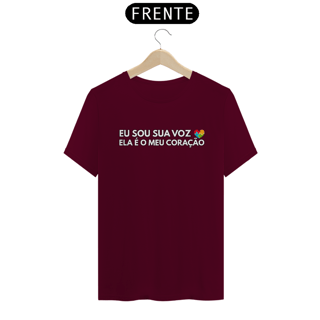 Nome do produto Camiseta Eu sou sua voz ela é meu coração(autista)