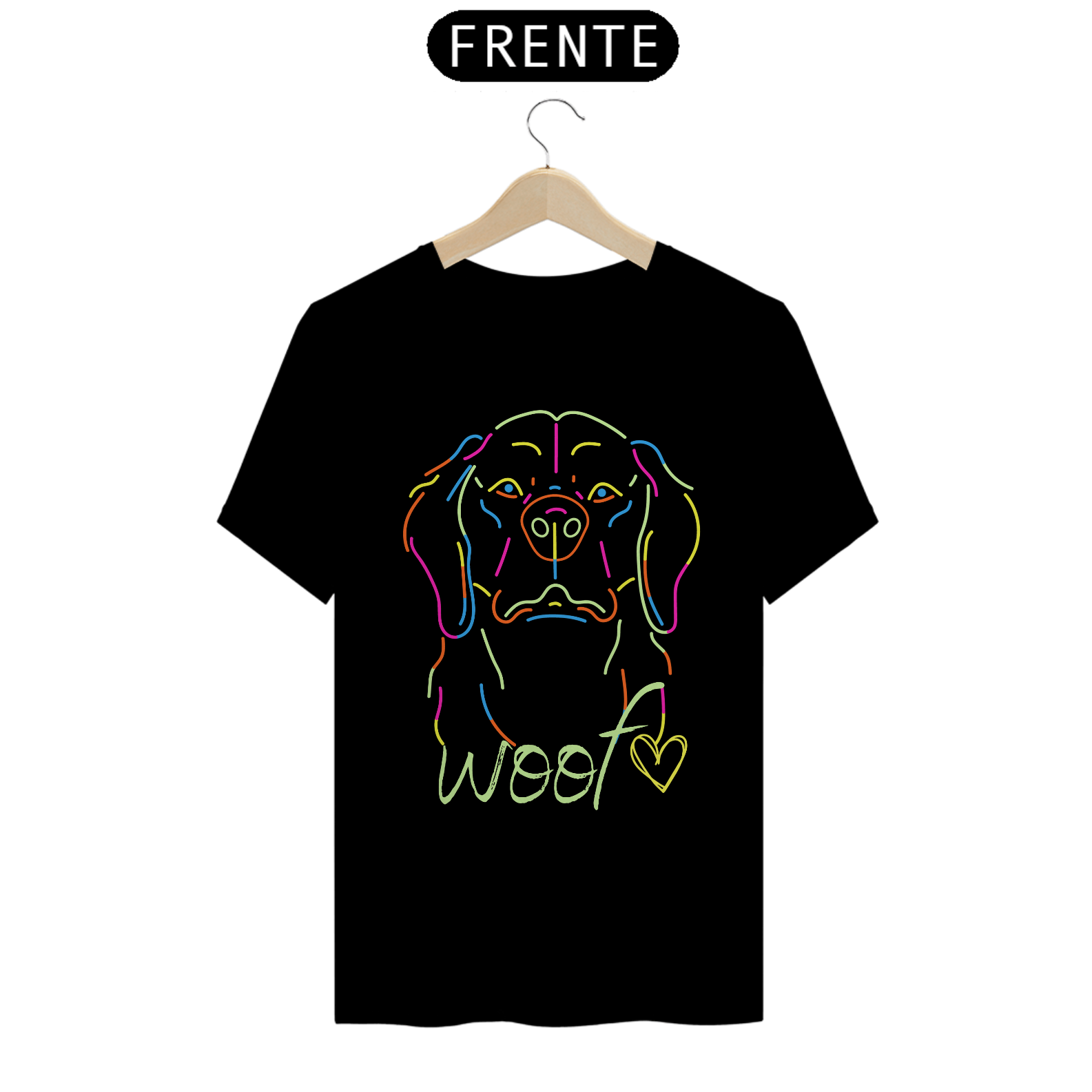 Dog neon - T-Shirt Classic