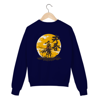 Nome do produto Moletom “Luar do Ronin” – Estilo Samurai Dark