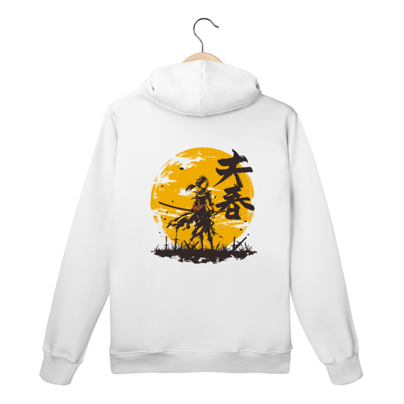 Moletom Canguru “Luar do Ronin” – Estilo Samurai Dark
