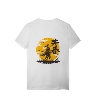 Nome do produto Camiseta “Luar do Ronin” – Estilo Samurai Dark
