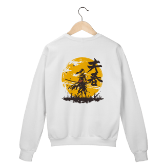 Nome do produto Moletom “Luar do Ronin” – Estilo Samurai Dark