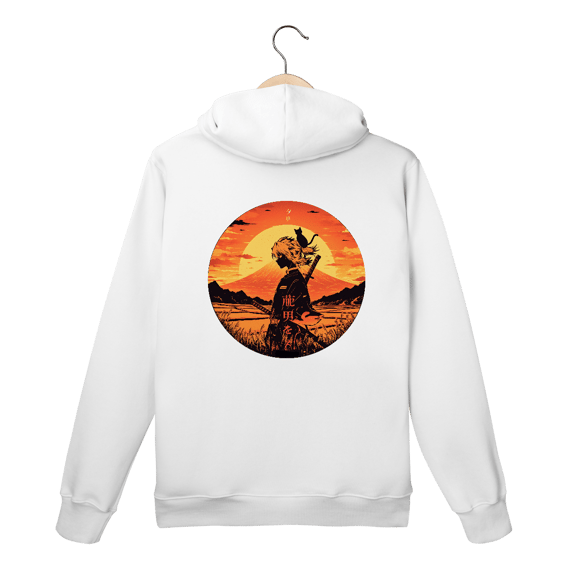 Moletom Canguru “Crepúsculo do Guerreiro” – Samurai & Gato