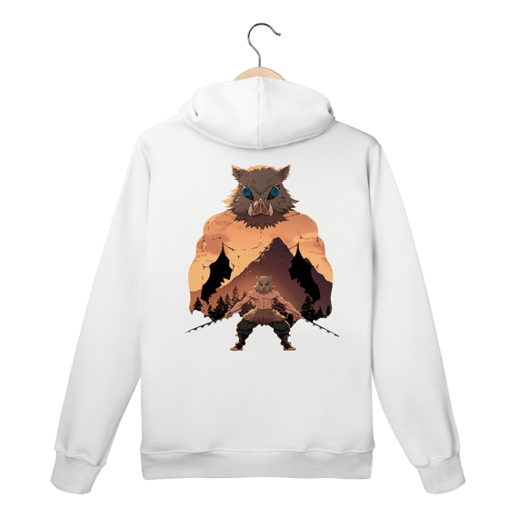 Moletom Canguru Inosuke Hashibira – Demon Slayer | Selvageria e Liberdade
