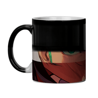 Nome do produto  Caneca Mágica Trio Lendário – One Piece Edition