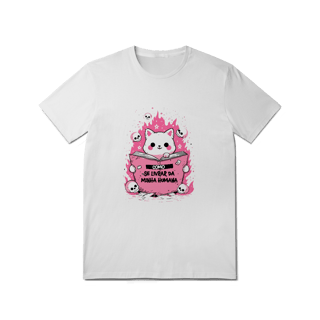Nome do produto Camiseta “Como se livrar da minha humana”