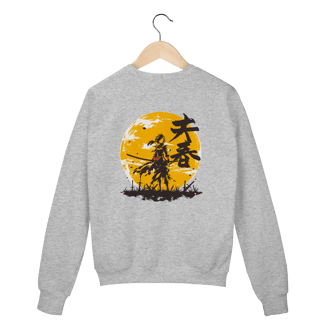 Nome do produto Moletom “Luar do Ronin” – Estilo Samurai Dark