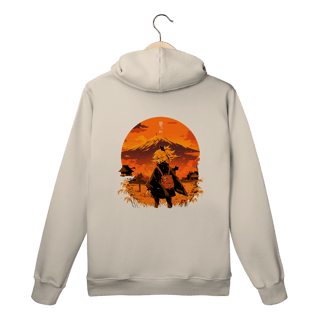 Nome do produto Moletom Canguru Arte Japonesa – Pôr do Sol no Caminho