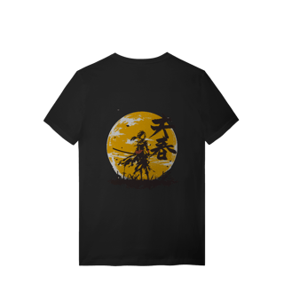 Nome do produto Camiseta “Luar do Ronin” – Estilo Samurai Dark