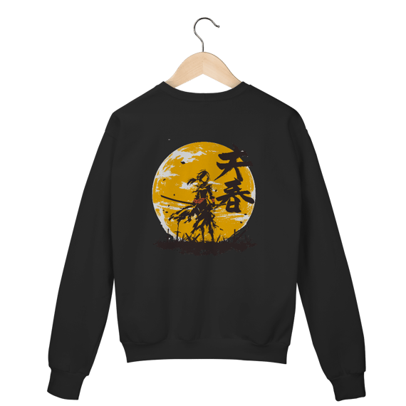 Moletom “Luar do Ronin” – Estilo Samurai Dark